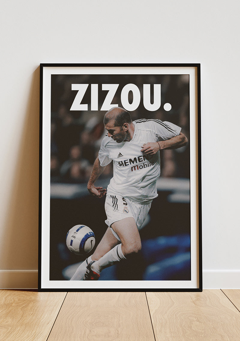 Real Madrid - Zizou Print